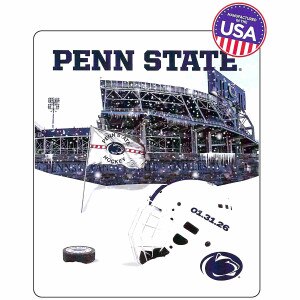 blanket Penn State Beaver Stadium hockey helmet 01.31.26